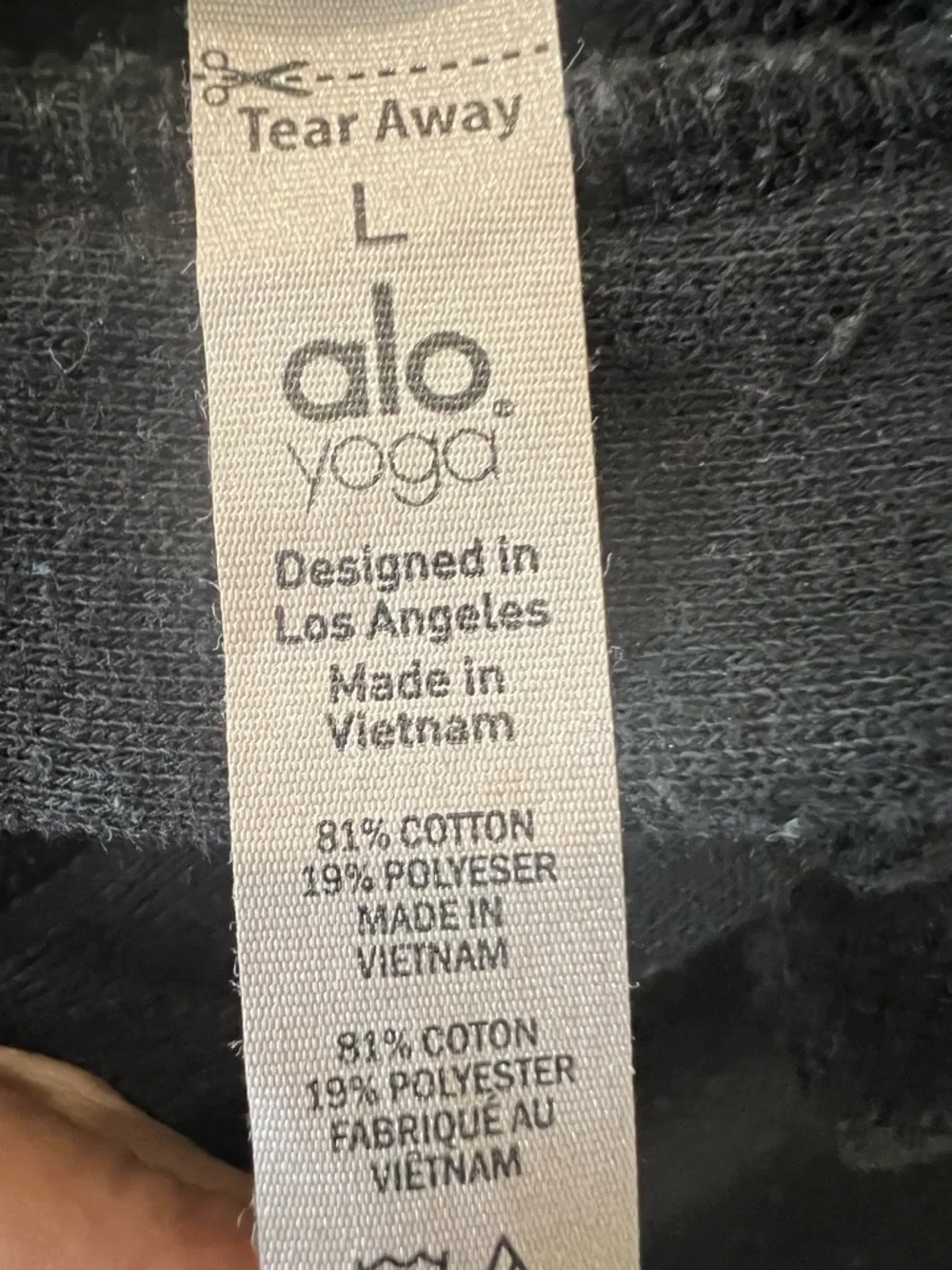 ALO Yoga adjustable drawstrings